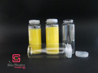 Glass vials with snap-on lid